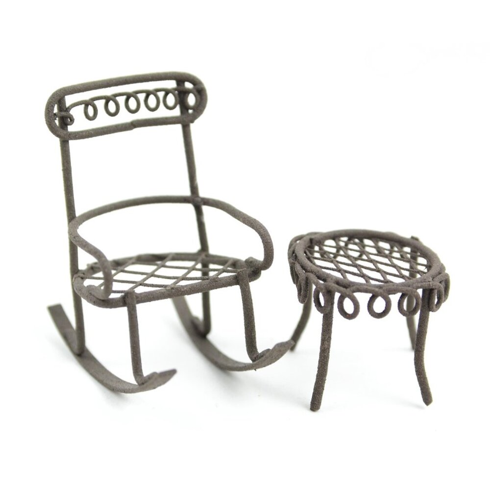 Miniature Rocking Chair and Table